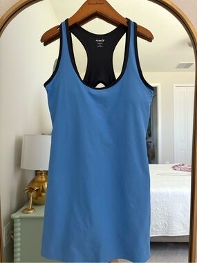 Old Navy Blue Racerback Tank with Black Trim